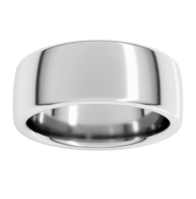 14K Yellow Or White Or Rose Gold Or Sterling Silver Or Platinum Heavyweight Comfort-Fit European-Style Band