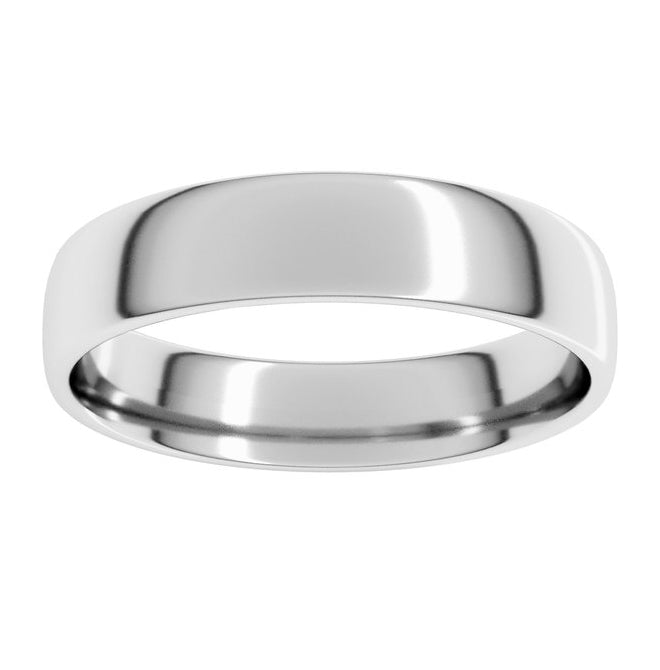 14K Yellow Or White Gold O Platinum Lightweight Comfort-Fit European-Style Band