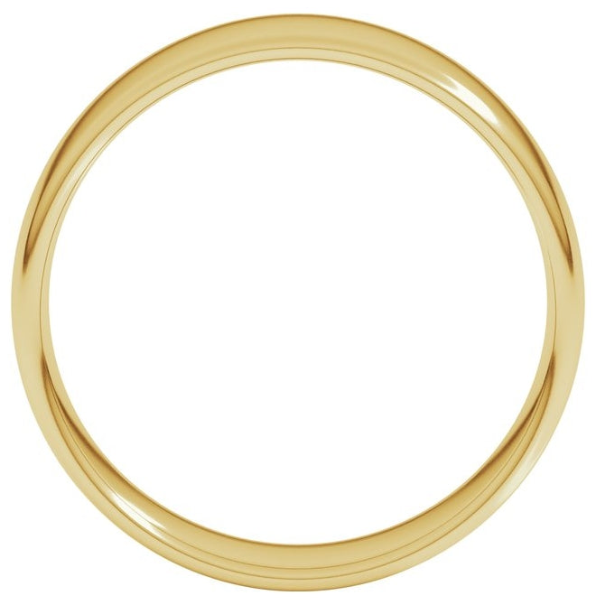 10K Yellow Gold Lightweight Comfort-Fit European-Style Band