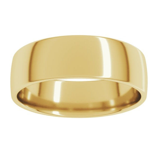 10K Yellow Gold Lightweight Comfort-Fit European-Style Band