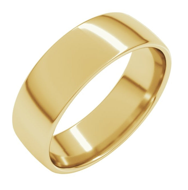 10K Yellow Gold Lightweight Comfort-Fit European-Style Band