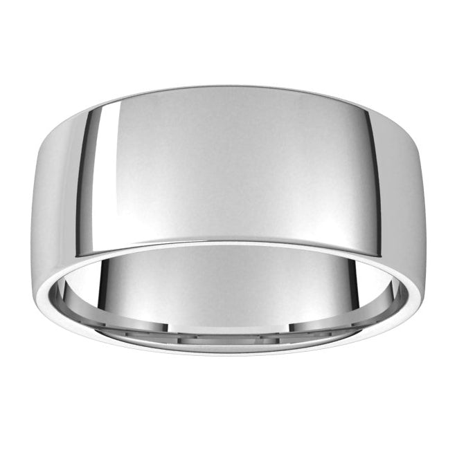14K Yellow Or White Gold O Platinum Lightweight Comfort-Fit European-Style Band