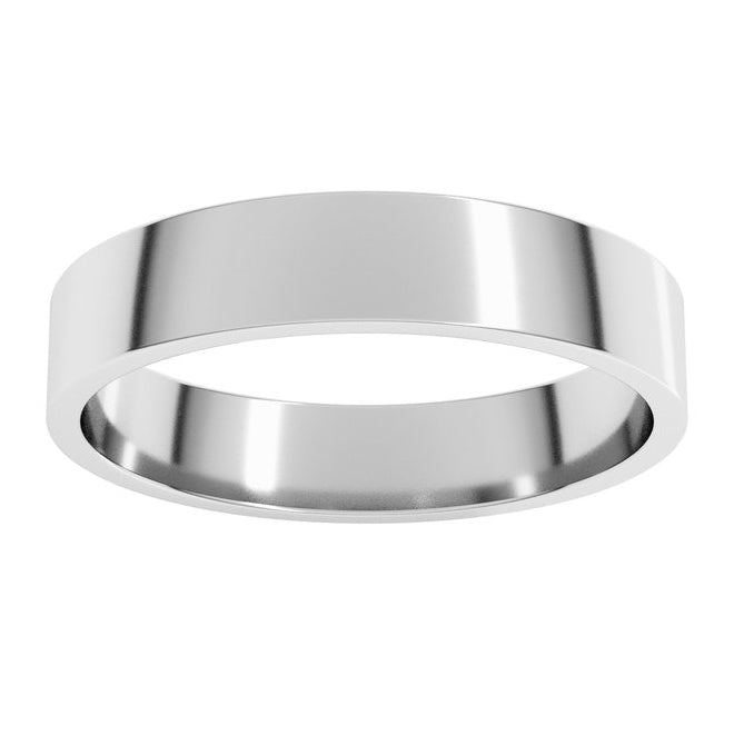 14K Yellow Or White Or Rose Gold Or Platinum Flat Band