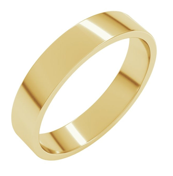 10K Yellow Gold Flat Band