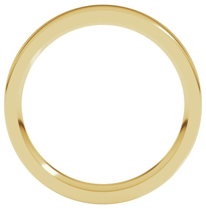 10K Yellow Gold Comfort-Fit Flat Band