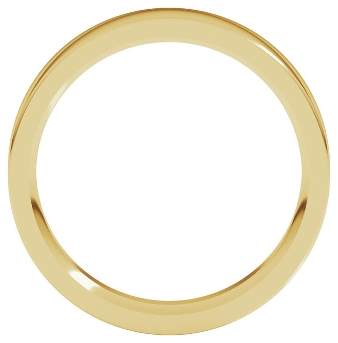 18K Yellow Gold Comfort-Fit Flat Band