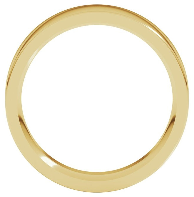 10K Yellow Gold Comfort-Fit Flat Band