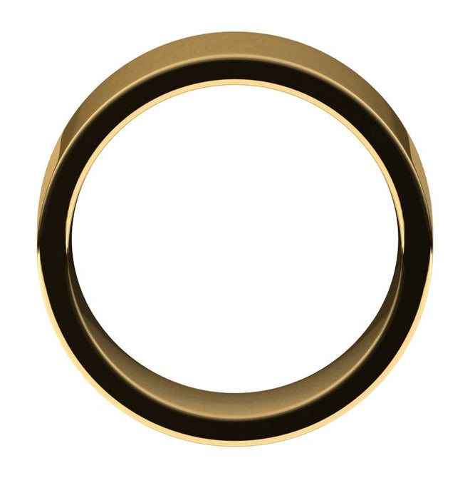 18K Yellow Gold Comfort-Fit Flat Band
