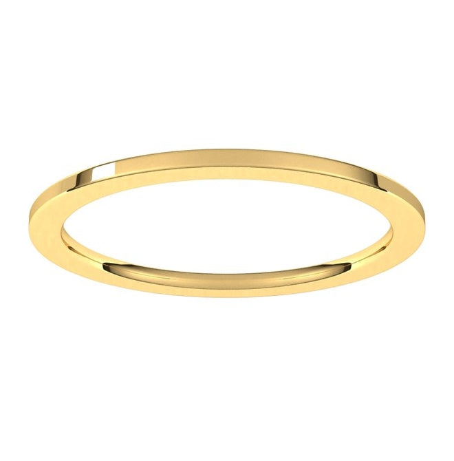 10K Yellow Gold Comfort-Fit Flat Band
