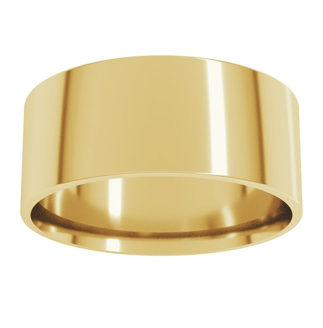 10K Yellow Or White Or Rose Gold Ultra-Lightweight Comfort-Fit Flat Band