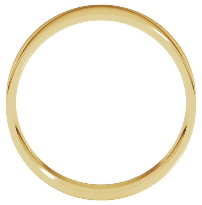10K Yellow Or White Or Rose Gold Ultra-Lightweight Comfort-Fit Flat Band