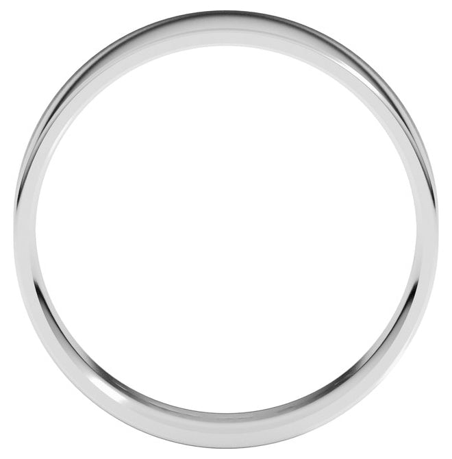 10K Yellow Or White Or Rose Gold Ultra-Lightweight Comfort-Fit Flat Band