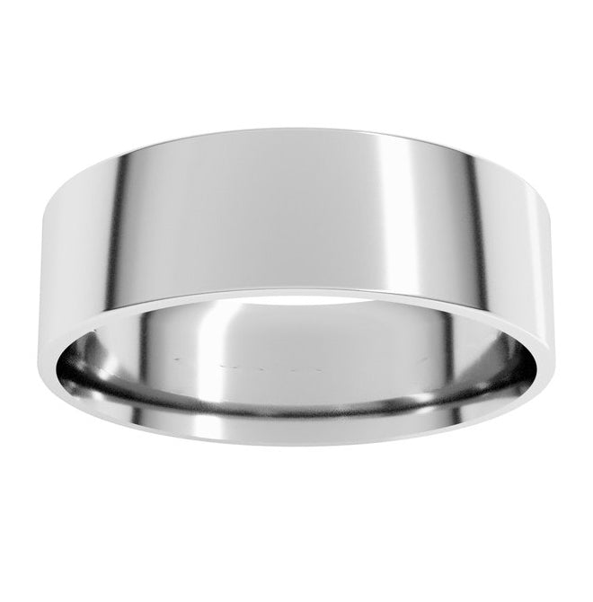 14K Yellow Or White Or Rose Gold Or Sterling Silver Or Platinum Ultra-Lightweight Comfort-Fit Flat Band