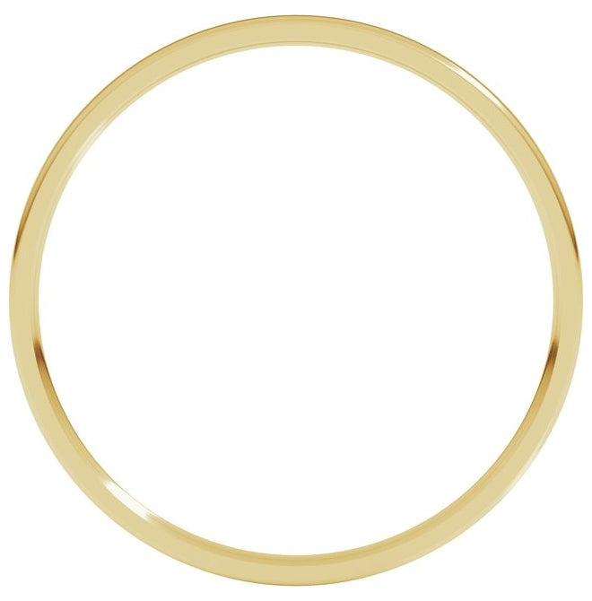 10K Yellow Or White Or Rose Gold Ultra-Lightweight Comfort-Fit Flat Band