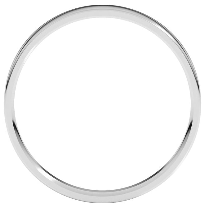 10K Yellow Or White Or Rose Gold Ultra-Lightweight Comfort-Fit Flat Band