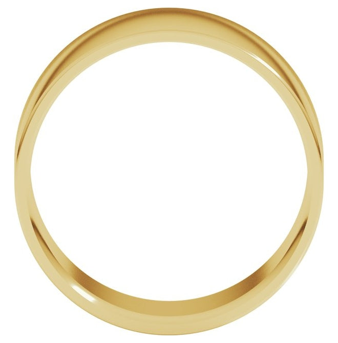 14K Yellow Or White Or Rose Gold Or Sterling Silver Or Platinum Ultra-Lightweight Comfort-Fit Flat Band
