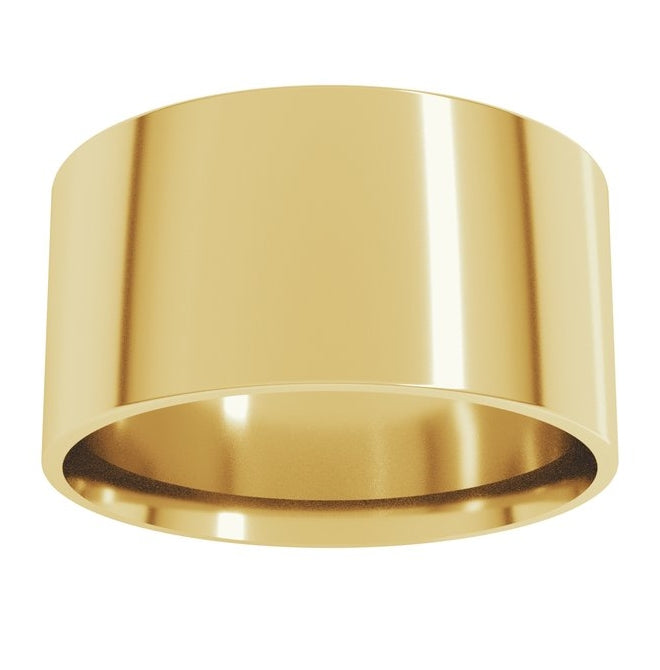 14K Yellow Or White Or Rose Gold Or Sterling Silver Or Platinum Ultra-Lightweight Comfort-Fit Flat Band
