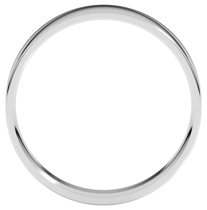 10K Yellow Or White Or Rose Gold Ultra-Lightweight Comfort-Fit Flat Band