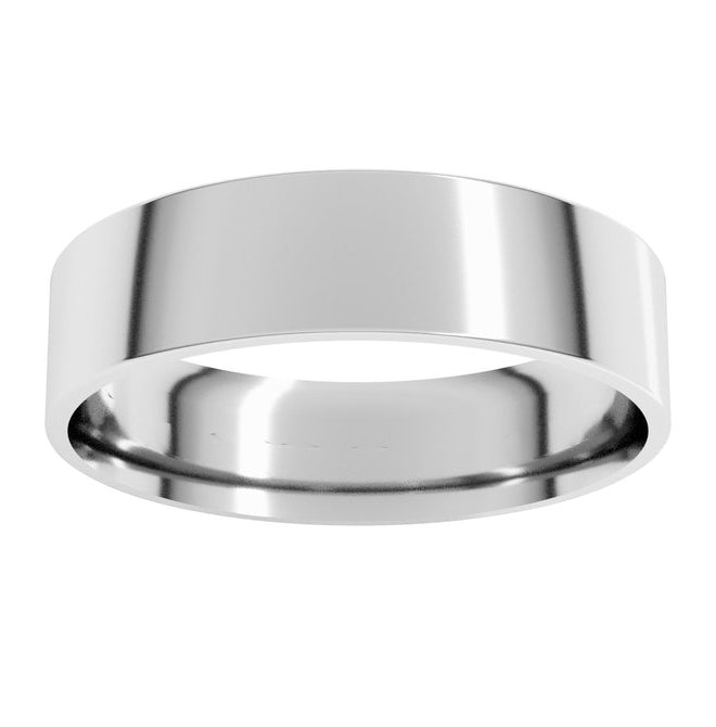 14K Yellow Or White Or Rose Gold Or Sterling Silver Or Platinum Ultra-Lightweight Comfort-Fit Flat Band