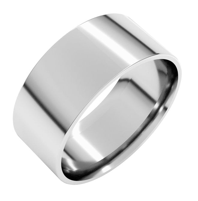 14K Yellow Or White Or Rose Gold Or Sterling Silver Or Platinum Ultra-Lightweight Comfort-Fit Flat Band