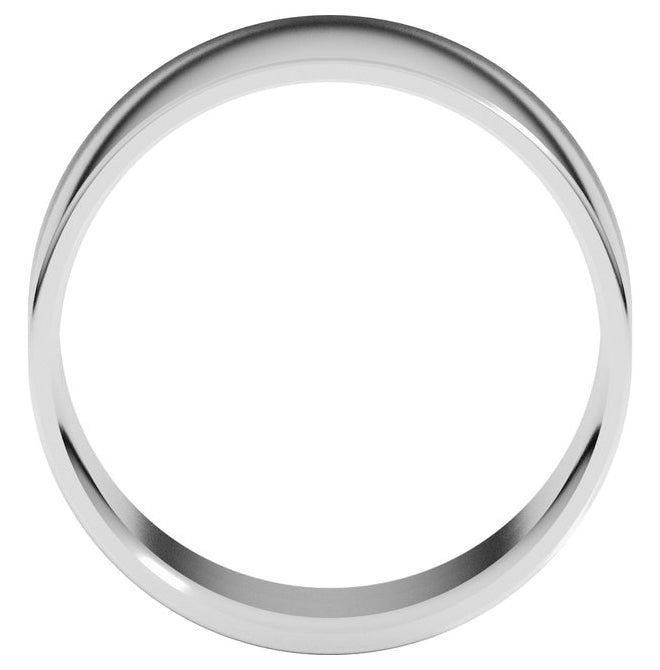 14K Yellow Or White Or Rose Gold Or Sterling Silver Or Platinum Ultra-Lightweight Comfort-Fit Flat Band