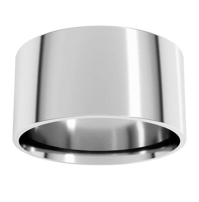 14K Yellow Or White Or Rose Gold Or Sterling Silver Or Platinum Ultra-Lightweight Comfort-Fit Flat Band
