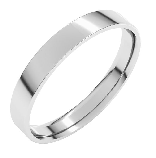10K Yellow Or White Or Rose Gold Ultra-Lightweight Comfort-Fit Flat Band