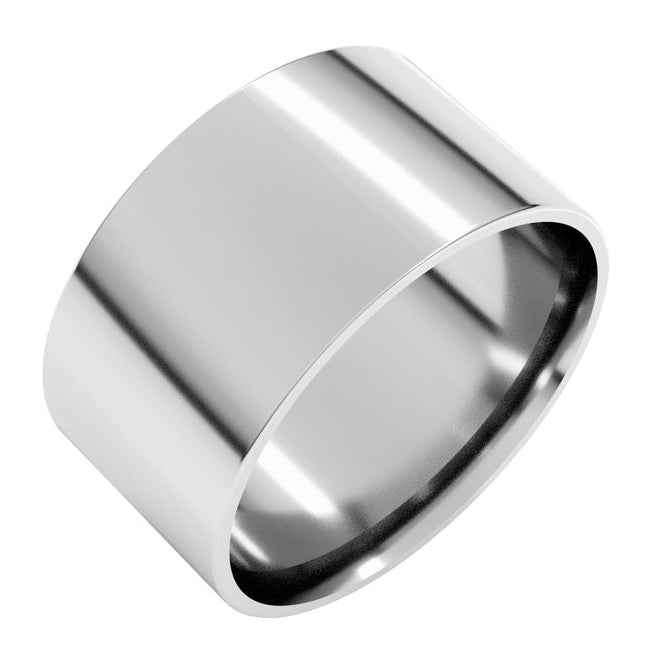 14K Yellow Or White Or Rose Gold Or Sterling Silver Or Platinum Ultra-Lightweight Comfort-Fit Flat Band