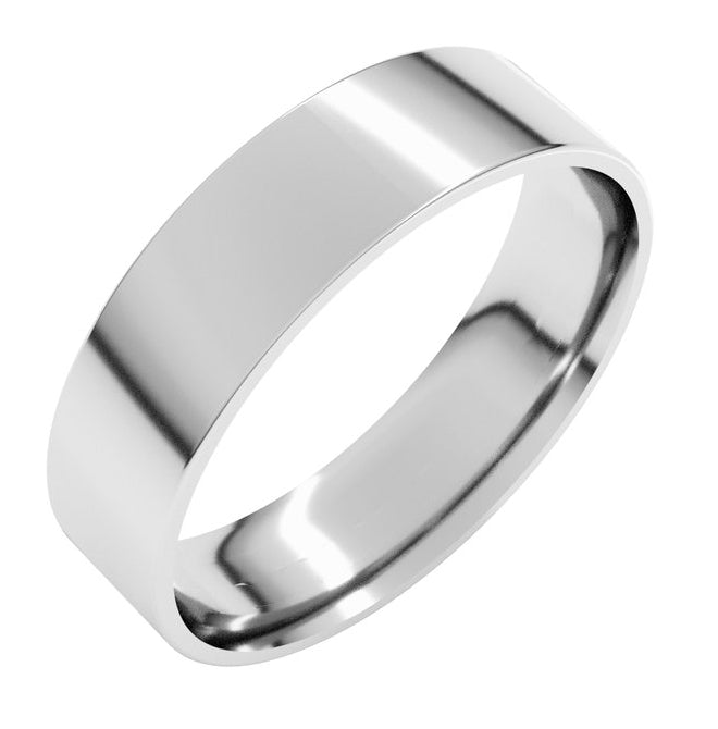 10K Yellow Or White Or Rose Gold Ultra-Lightweight Comfort-Fit Flat Band
