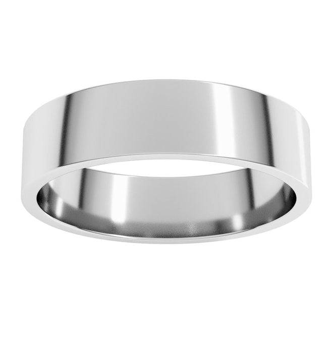 14K Yellow Or White Gold Or Sterling Silver Lightweight Flat Band