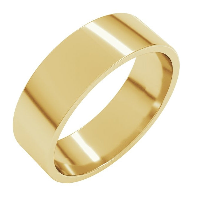 10K Yellow Gold Lightweight Flat Band