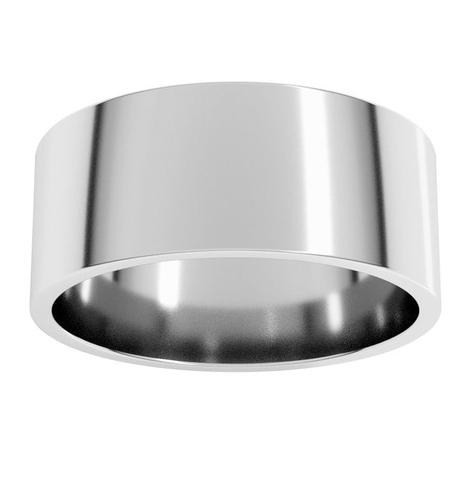 14K Yellow Or White Gold Or Sterling Silver Lightweight Flat Band