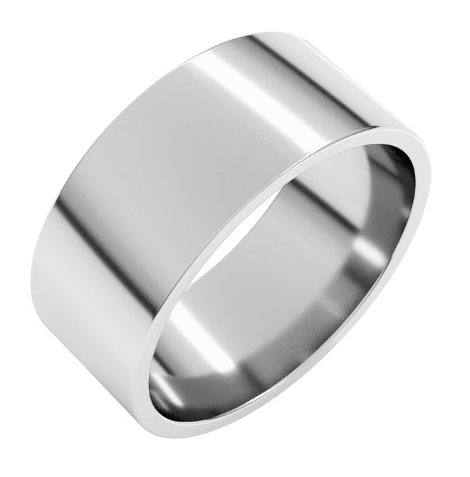 14K Yellow Or White Gold Or Sterling Silver Lightweight Flat Band