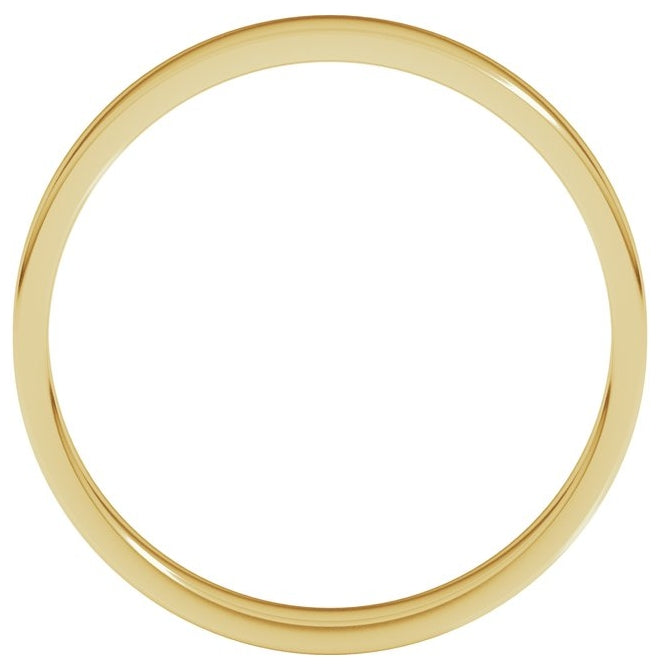 10K Yellow Gold Lightweight Flat Band