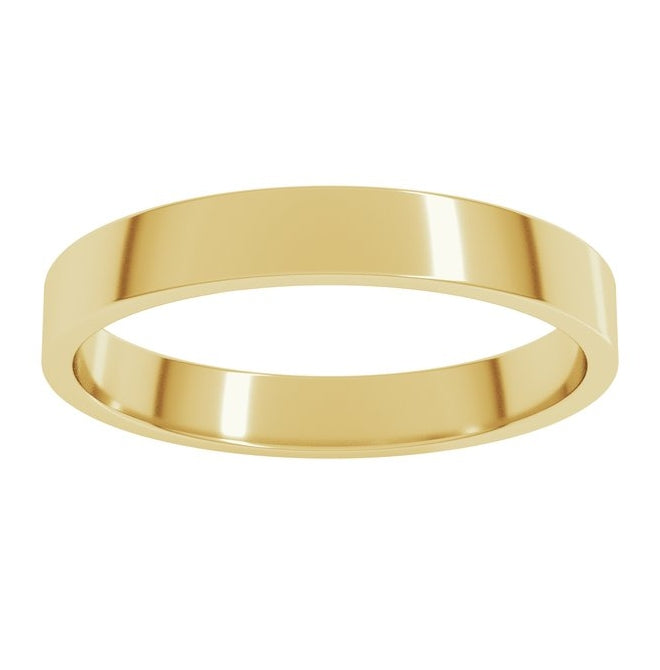 10K Yellow Gold Lightweight Flat Band