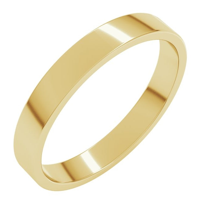10K Yellow Gold Lightweight Flat Band