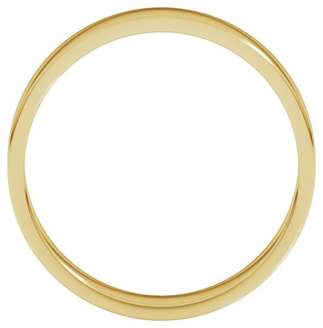 10K Yellow Gold Lightweight Flat Band