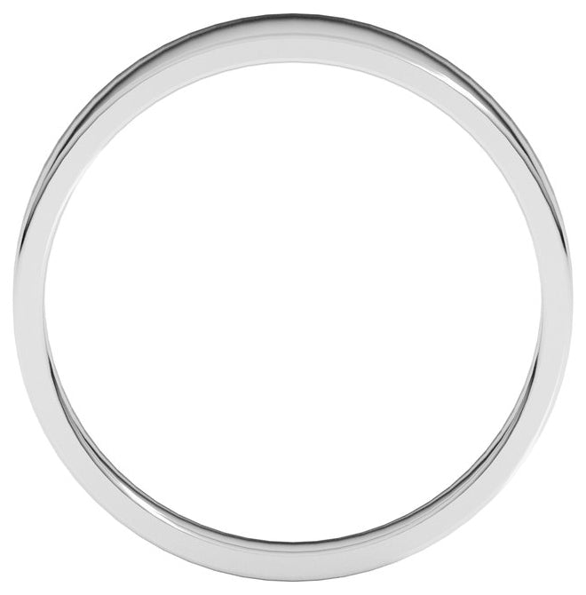 14K Yellow Or White Gold Lightweight Tapered Flat Band