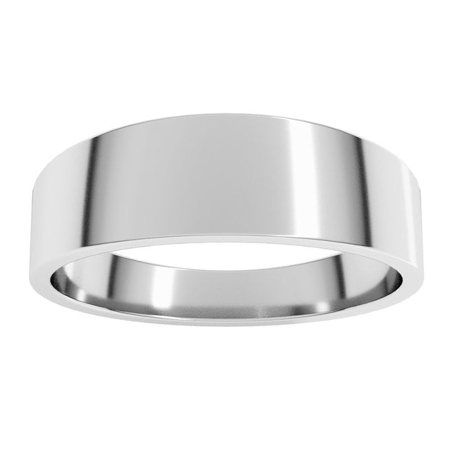 14K Yellow Or White Gold Lightweight Tapered Flat Band