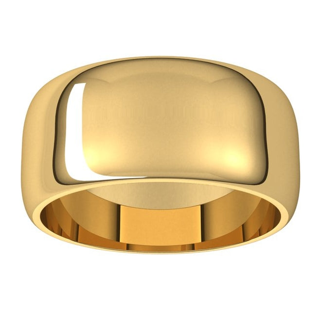 10K Yellow Gold Half Round Band