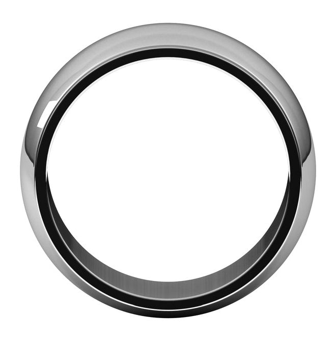 14K Yellow Or White Gold 9 mm Stepped-Edge Half Round Band