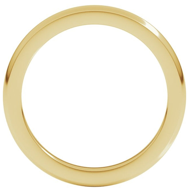 14K Yellow Or White Gold Heavyweight Half Round Band