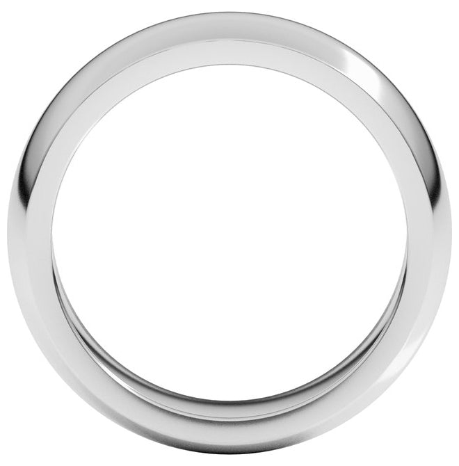 14K Yellow Or White Gold Heavyweight Half Round Band