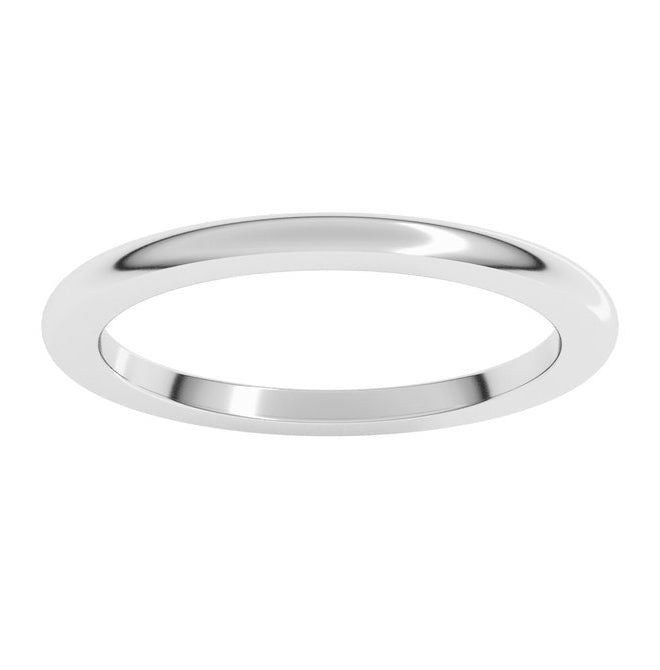 10K Yellow Or White Gold Heavyweight Half Round Band