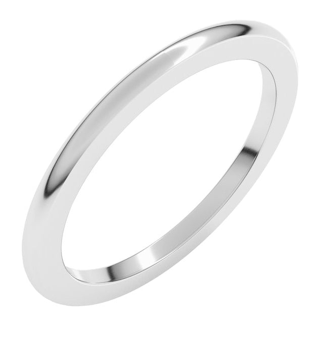 14K Yellow Or White Gold Heavyweight Half Round Band