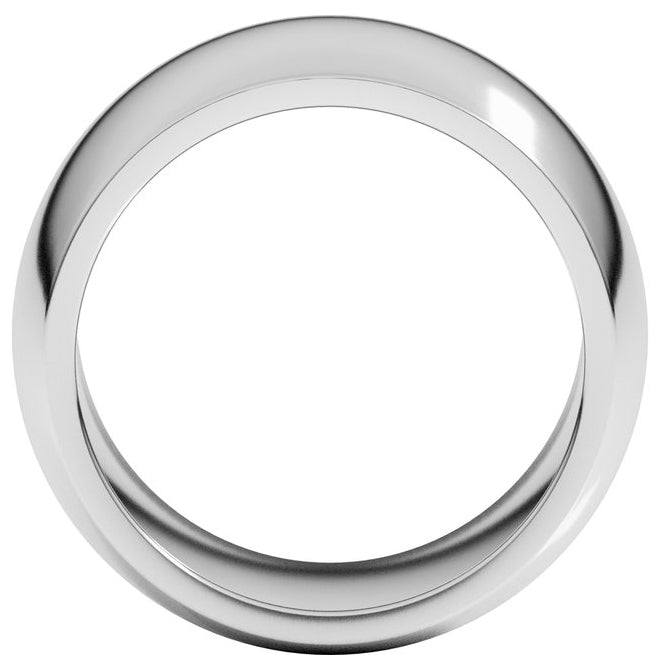 14K Yellow Or White Gold Heavyweight Half Round Band