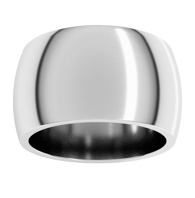 14K Yellow Or White Gold Heavyweight Half Round Band