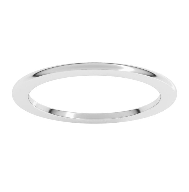 14K Yellow Or White Gold Heavyweight Half Round Band