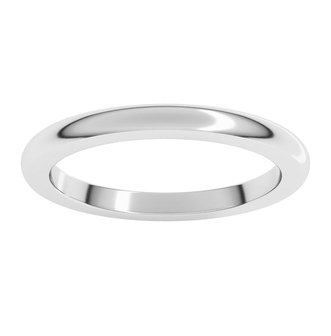 14K Yellow Or White Gold Heavyweight Half Round Band