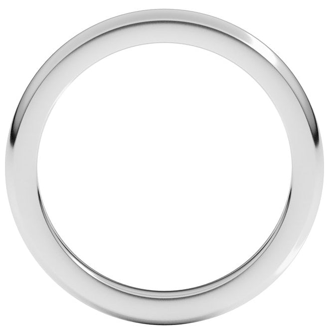 14K Yellow Or White Gold Heavyweight Half Round Band